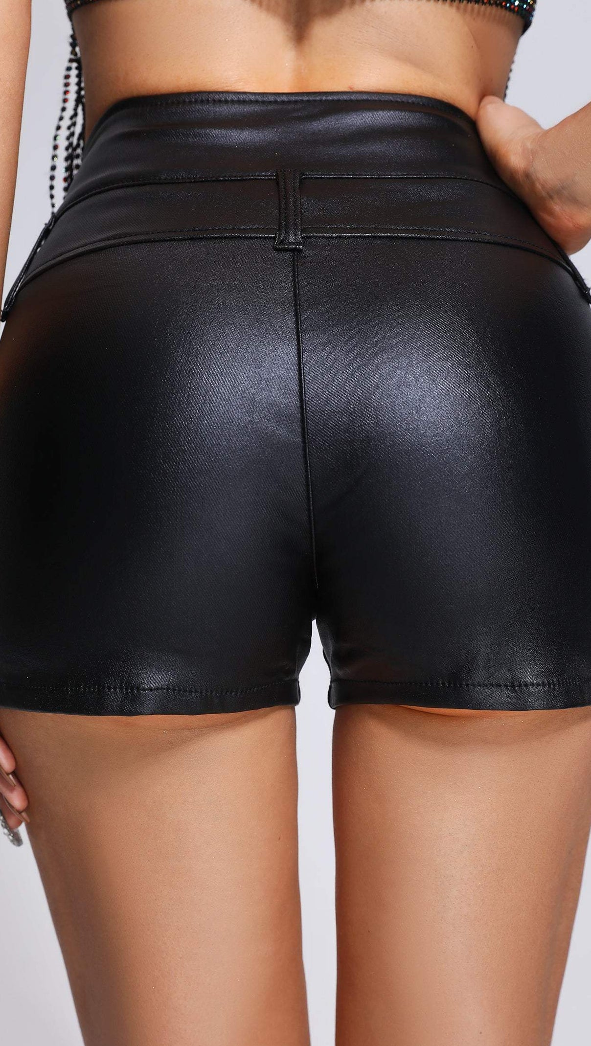 AIIZIE PU LEATHER SHORTS - product image