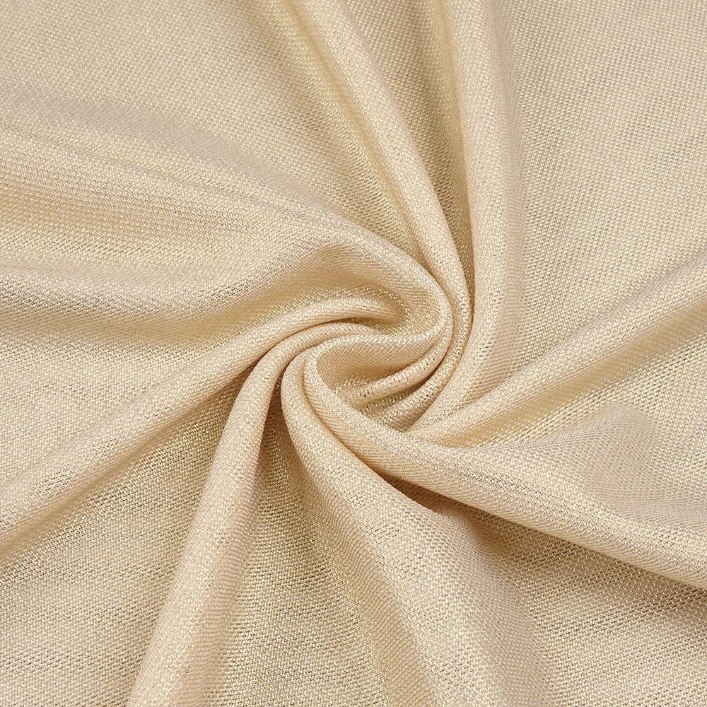 AIIZIE Julianna Gold Glamour: Halter Cutout Maxi Dress with Floral Embellishment - product image