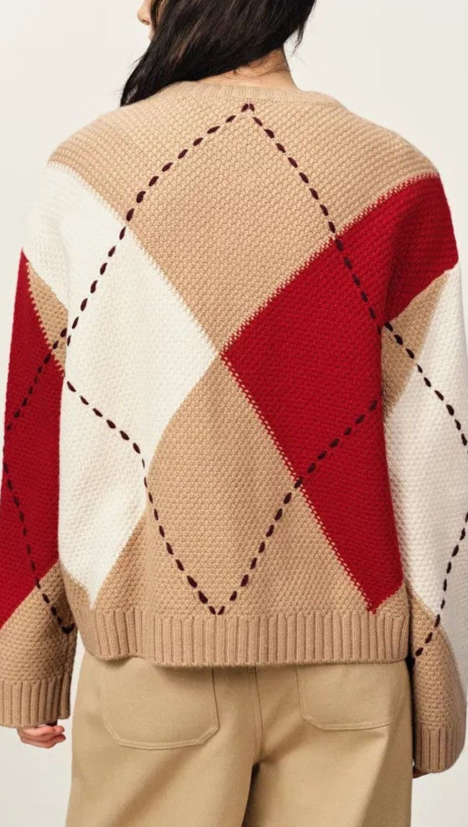 Juno Chic Color-Block Knit Cardigan for Women – Cozy Statement Sweater