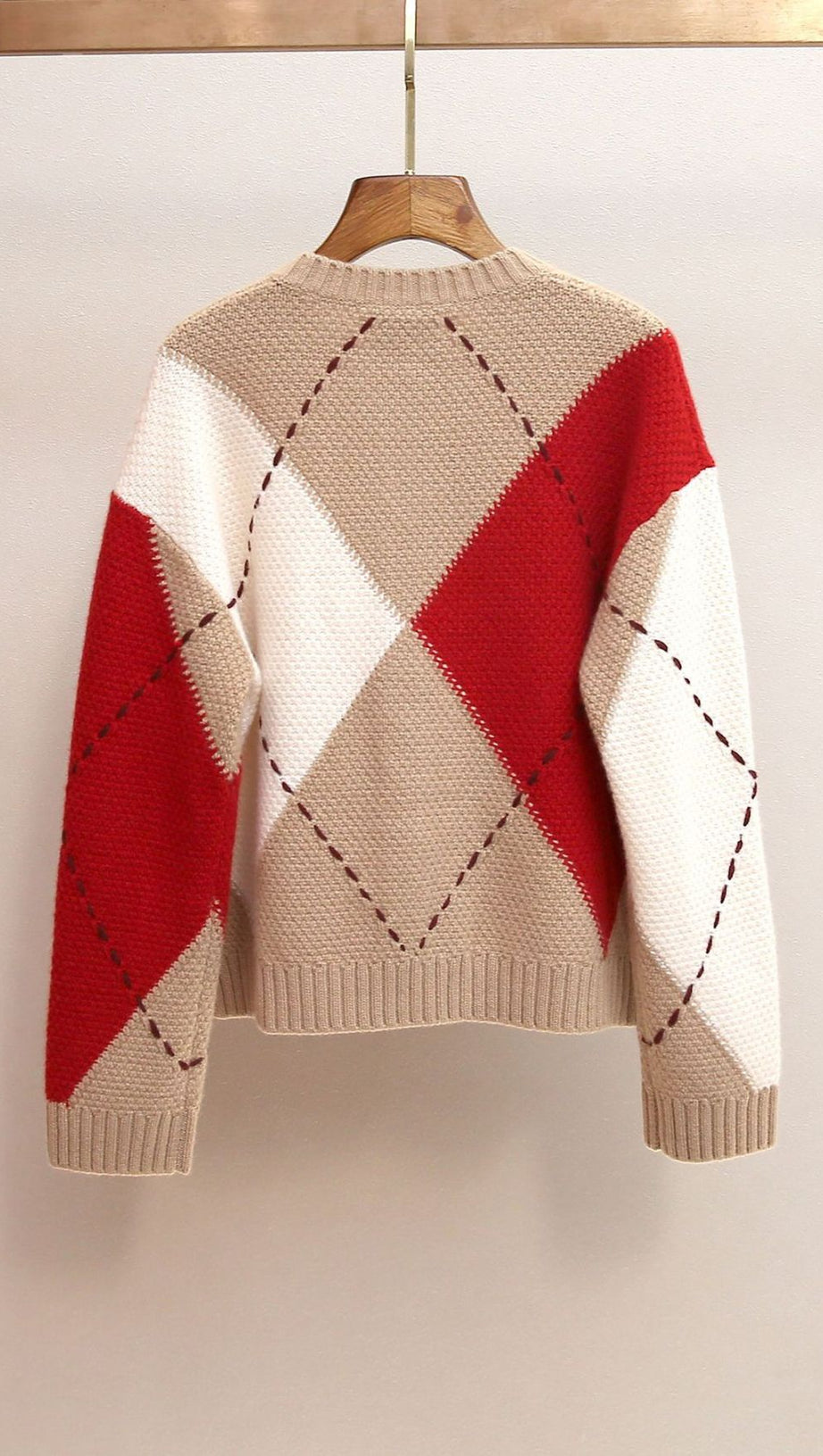 Juno Chic Color-Block Knit Cardigan for Women – Cozy Statement Sweater