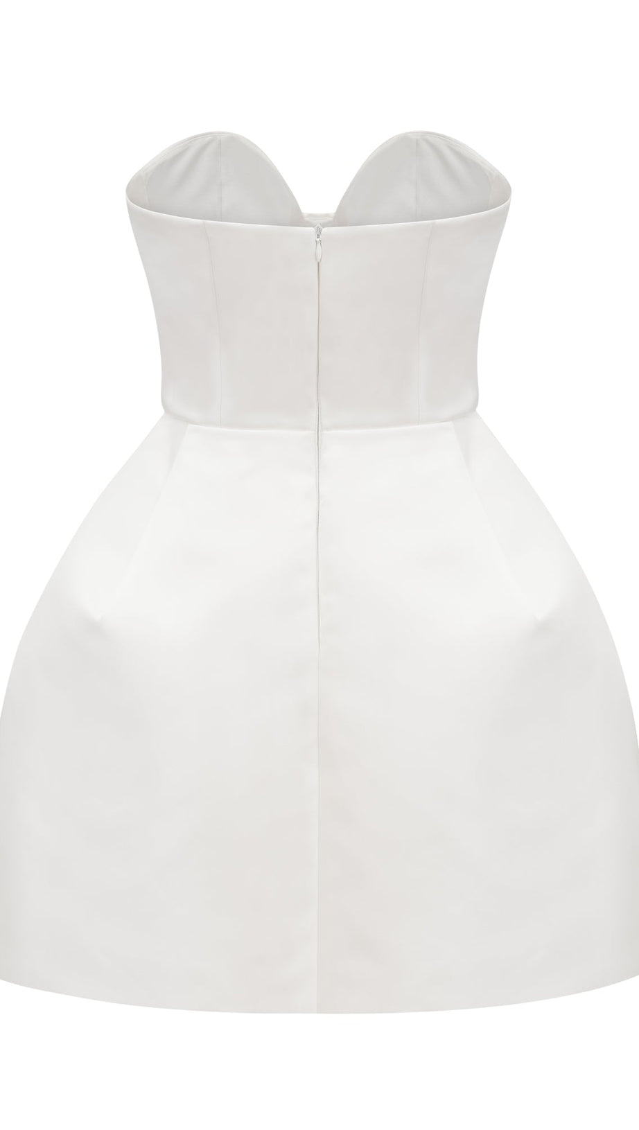 MINI ABITO BUSTIER SENZA SPALLINE BIANCO