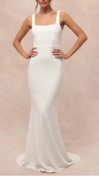 NATURAL REGAL CLASSIC SLEEVELESS TWIST-BACK MAXI DRESS