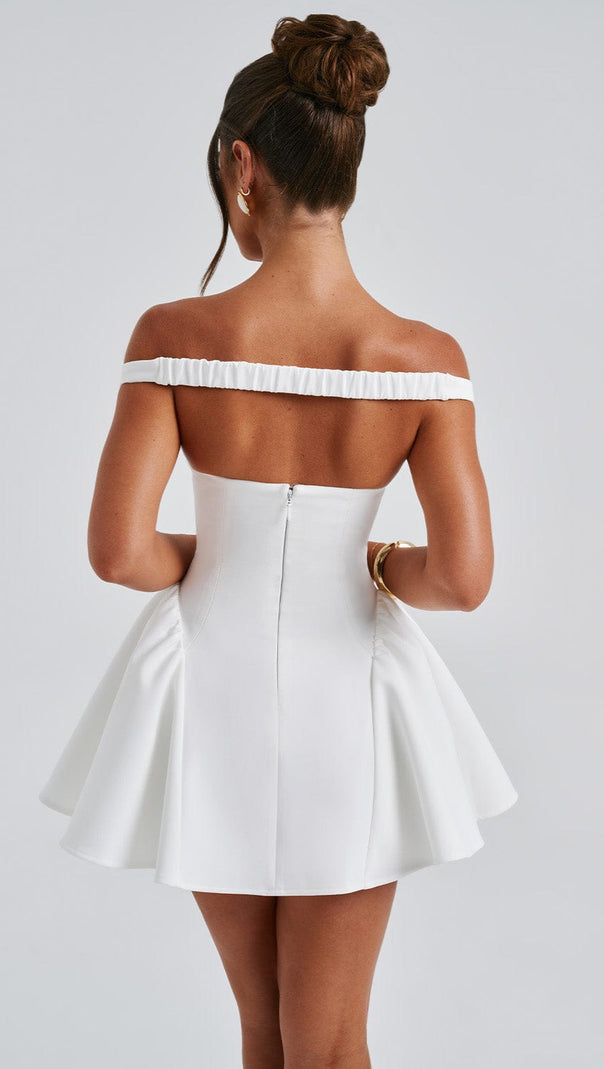 AIIZIE MARLA MINI DRESS - IVORY - product image