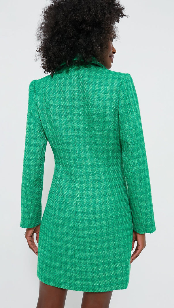 AIIZIE EMERALD TWEED STACIE DRESS - product image