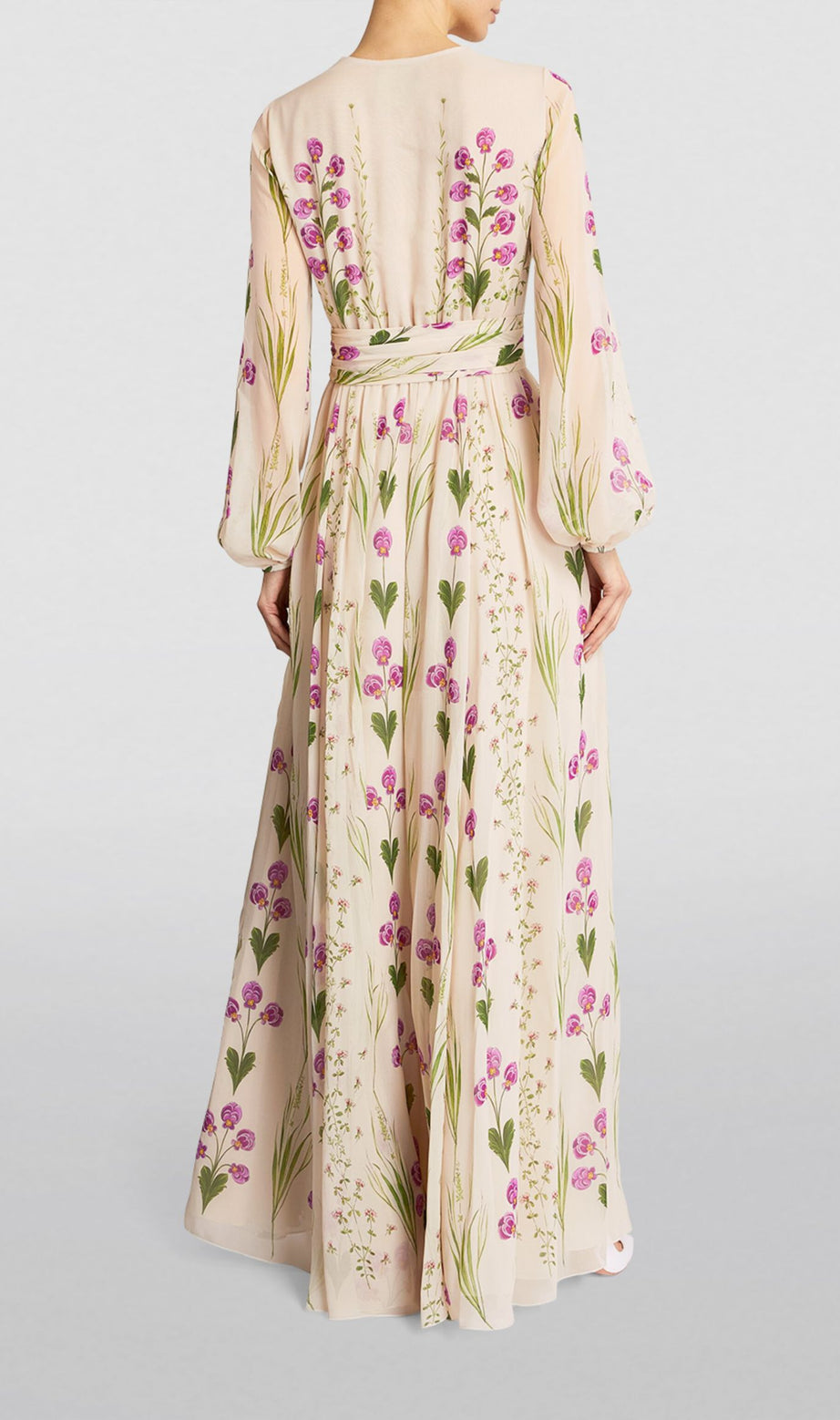 SILK FLORAL MAXI DRESS – AIIZIE
