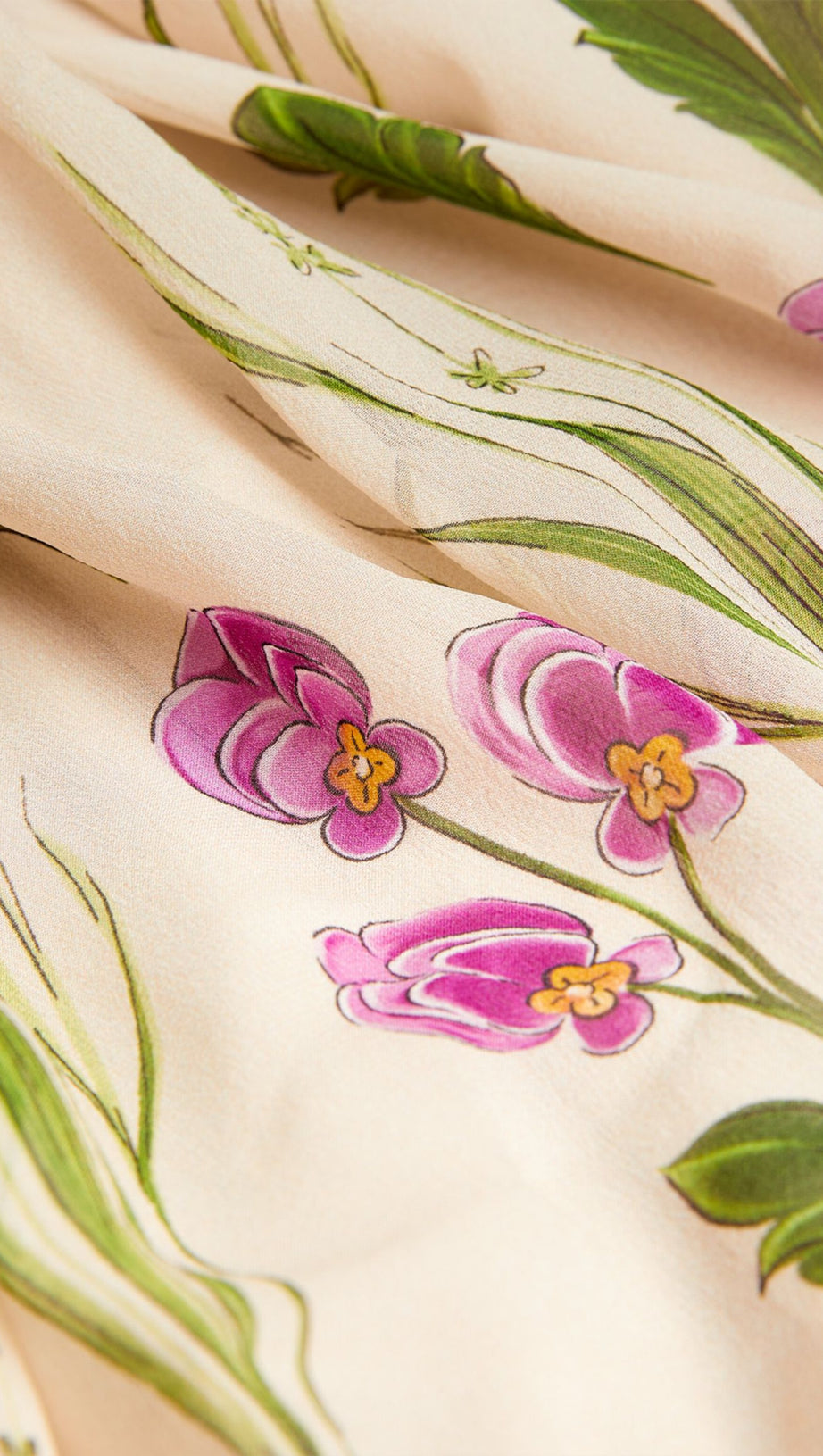 SILK FLORAL MAXI DRESS