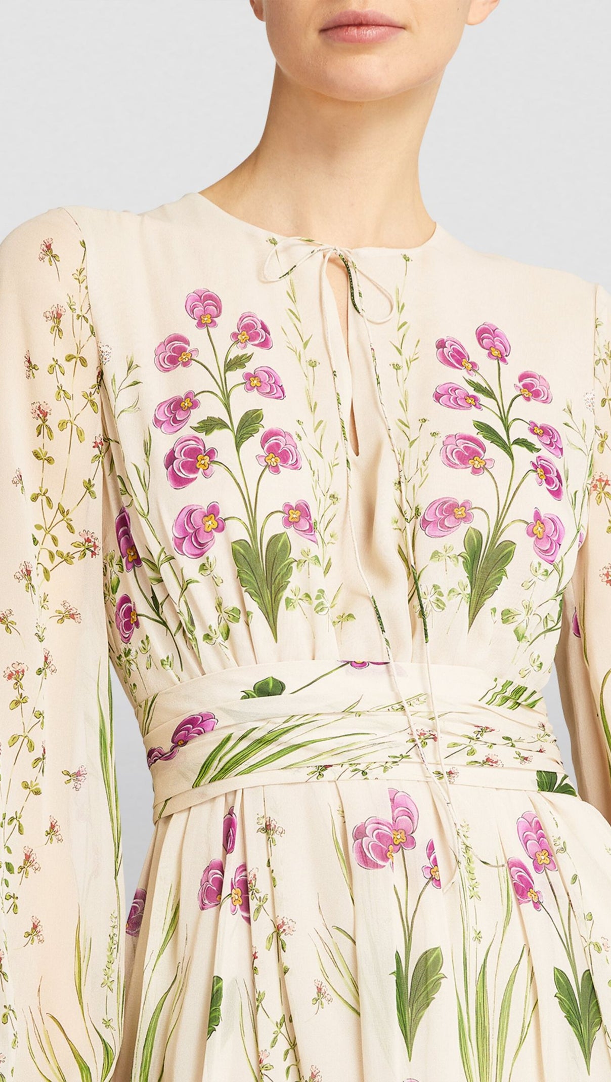 AIIZIE SILK FLORAL MAXI DRESS - product image