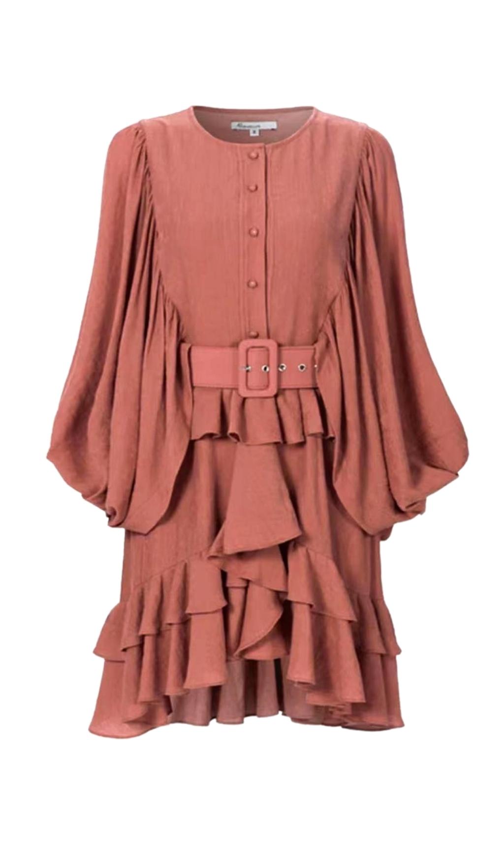 MINI ABITO DRAPPEGGIATO CON SCOLLO AVVOLTO