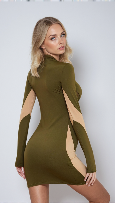 Edmund – Langärmliges Minikleid mit Cut-outs