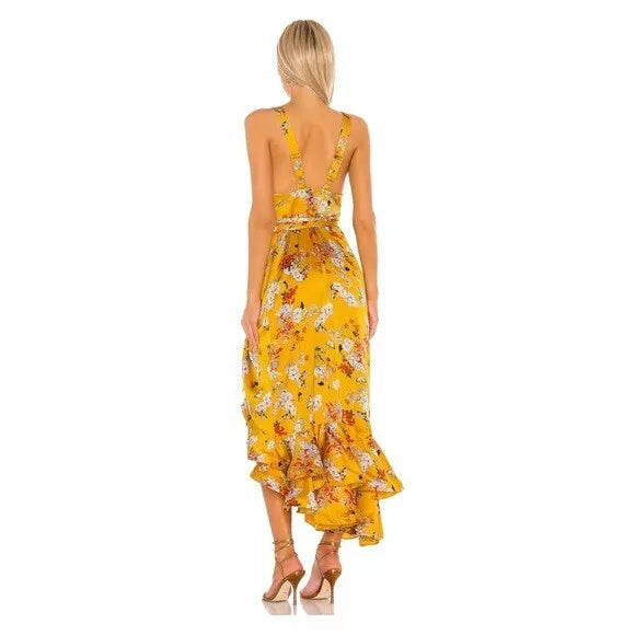 NARCISS MIDI DRESS IN YELLOW