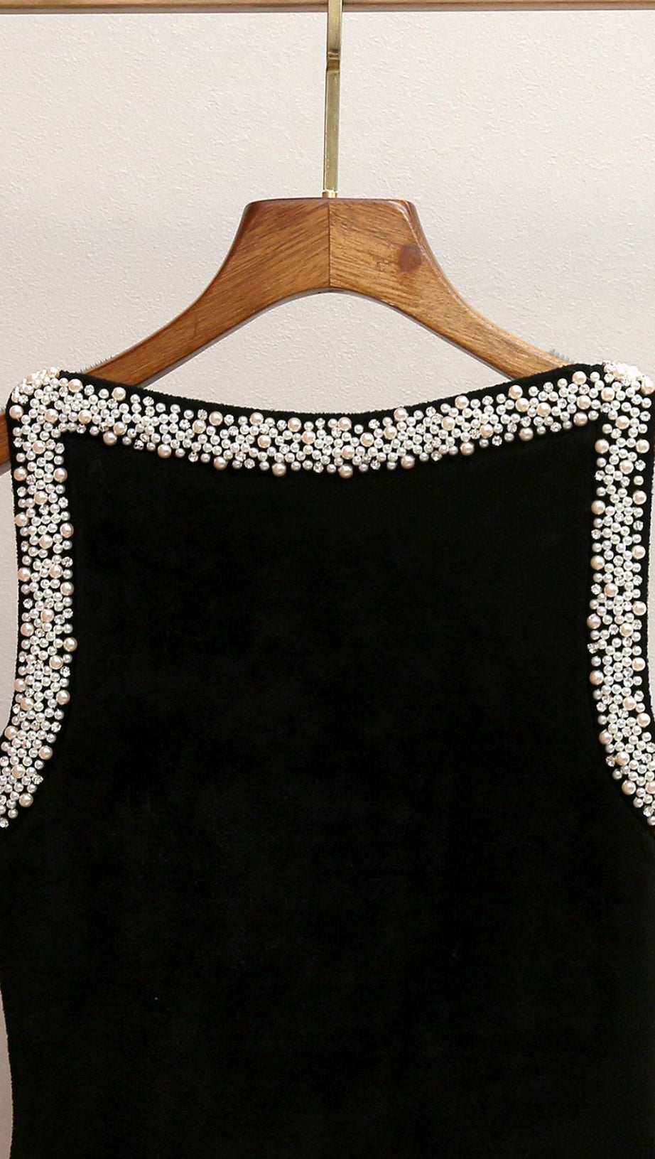 Chic Faux-Pearl Beaded Mini Dress - Sleeveless Ruffle Hem Cocktail Dress