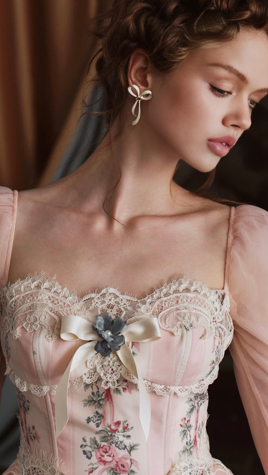 ANNALISE LONG SLEEVE CORSET DRESS