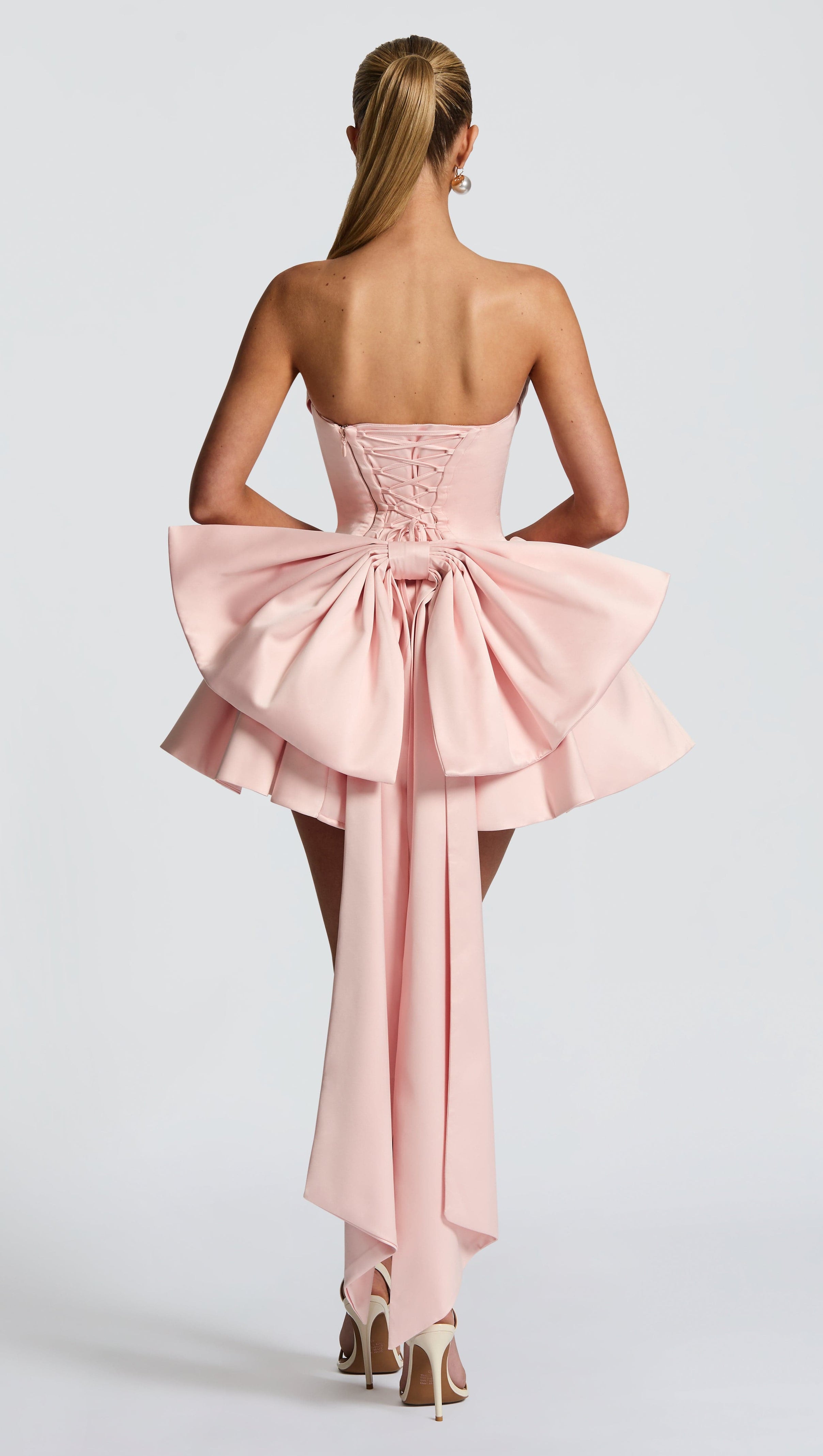 AIIZIE TRINITY MINI DRESS - BLUSH - product image