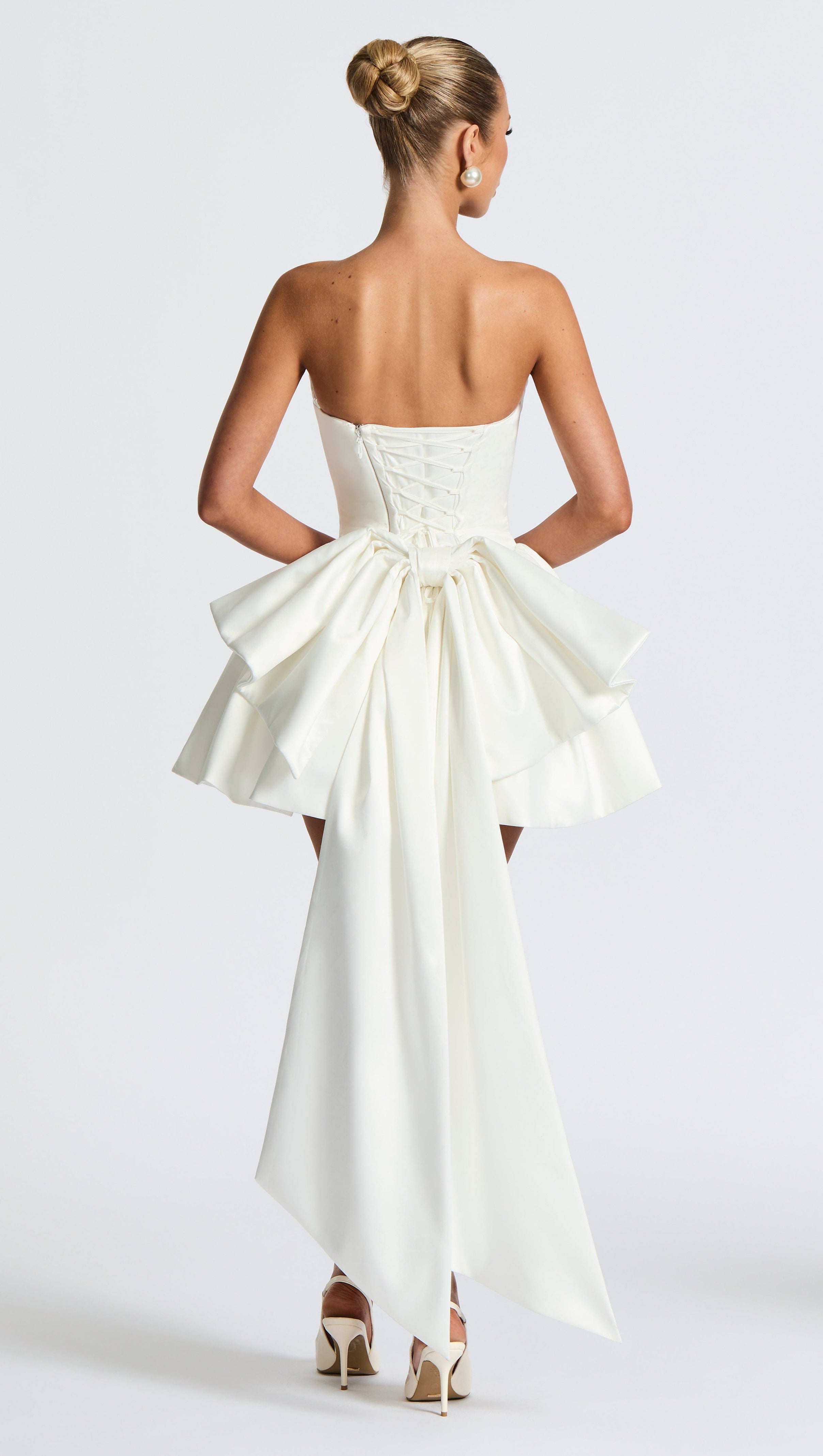 AIIZIE TRINITY MINI DRESS - IVORY - product image