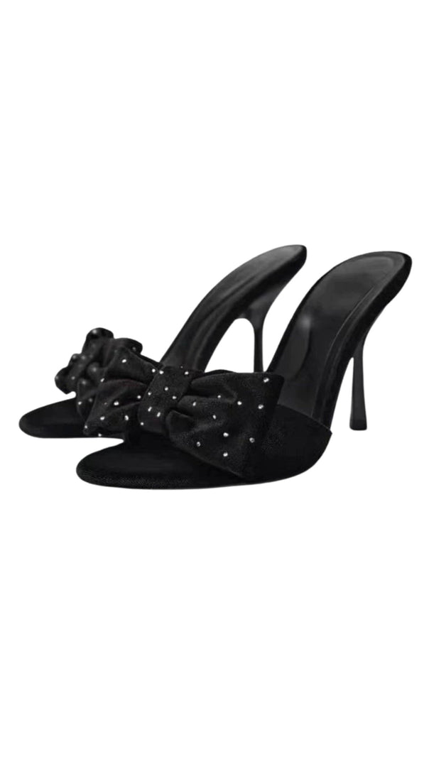 AIIZIE HIGH HEEL WITH BOW - BLACK - product image