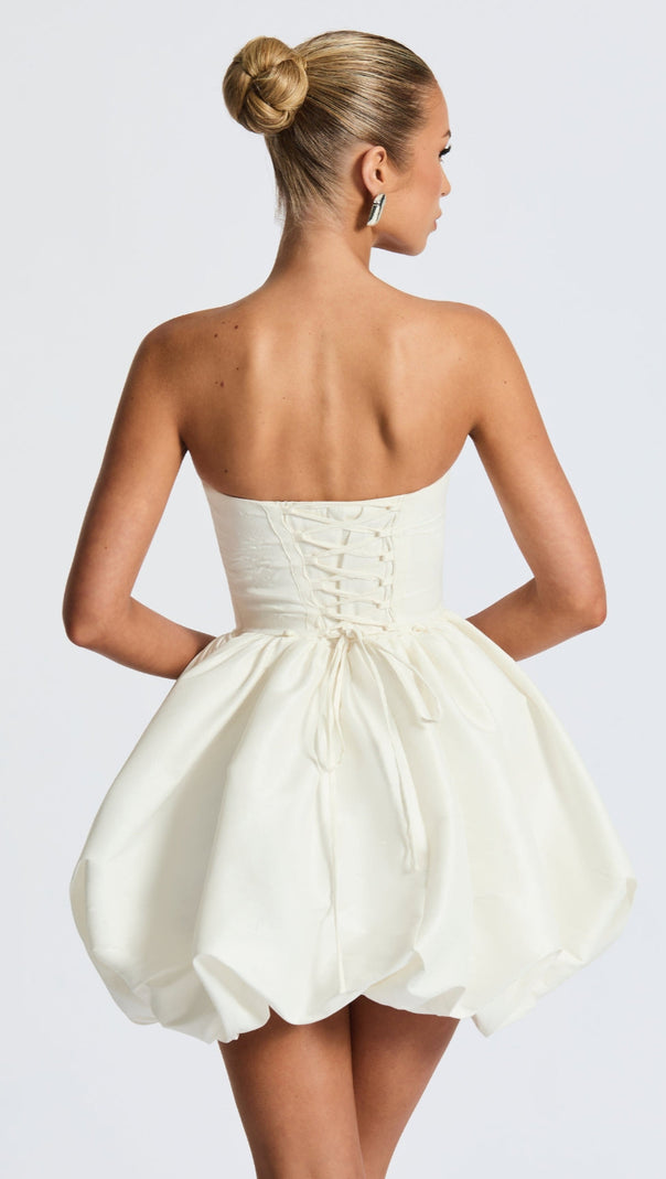 AIIZIE LOTUS MINI DRESS - IVORY - product image