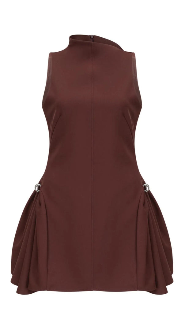 AIIZIE ASYMMETRICAL FLARED MINI DRESS - product image