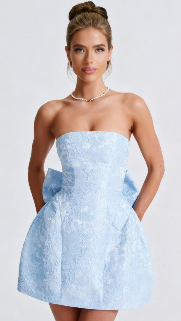 AIIZIE ELENORA MINI DRESS - BLUE - product image