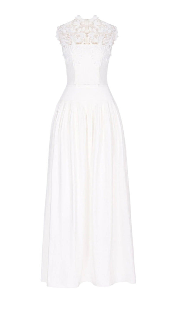 AIIZIE FLORAL LACE SLEEVELESS MAXI DRESS - product image