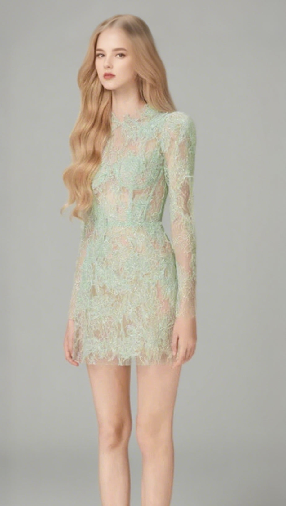 FLORAL AND RAMAGE EMBROIDERY MIDI DRESS