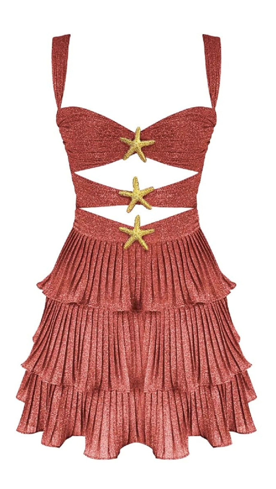 Minikleid mit Seestern-Ausschnitt