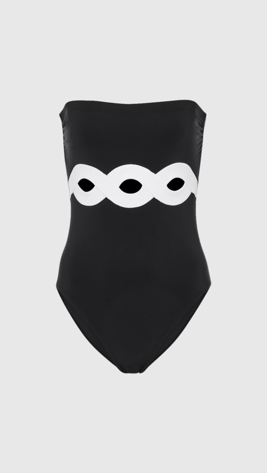 costume da bagno intero senza spalline con scollo a V odelette