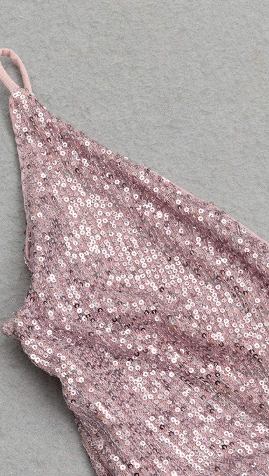 Pailletten-Cape – Ärmelschlitz-Midikleid in Silber