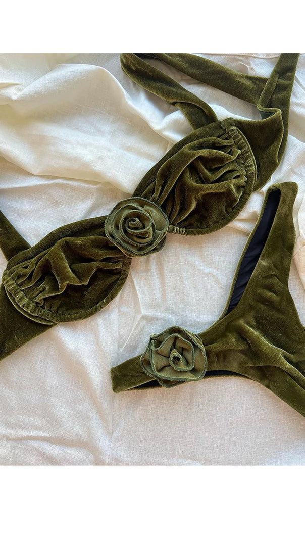 AIIZIE FLORAL DETAILED BIKINI SET - product image