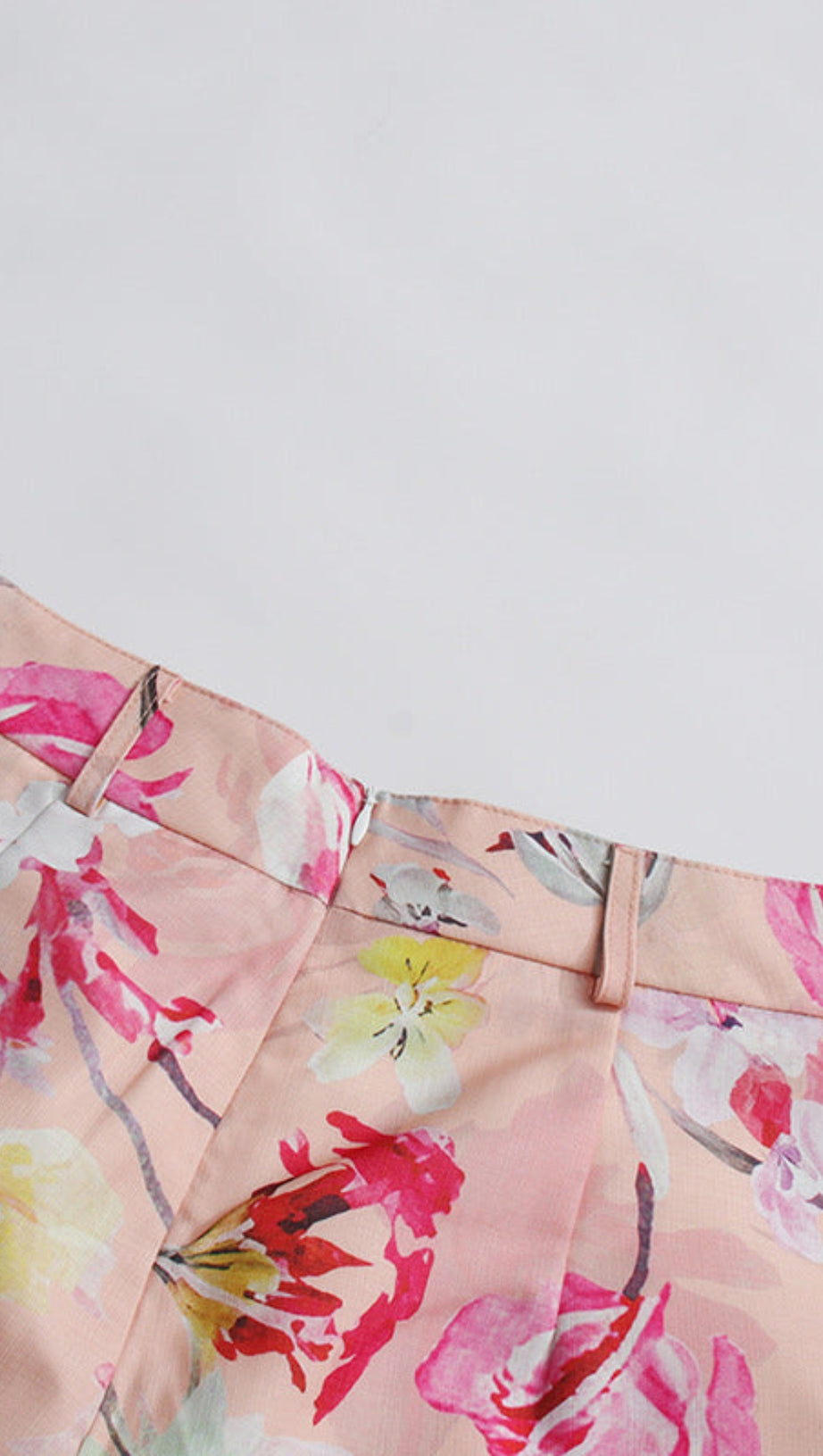 SET CAMICIA E SHORTS CON STAMPA FLOREALE JENNY ARANCIONE