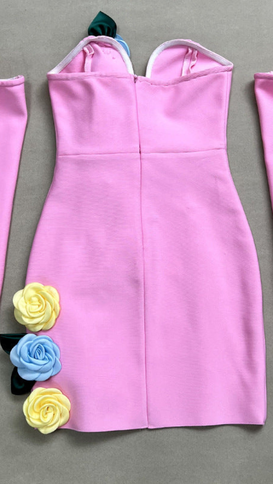 EIGRA 3D FLOWER TUBE TOP MINI DRESS