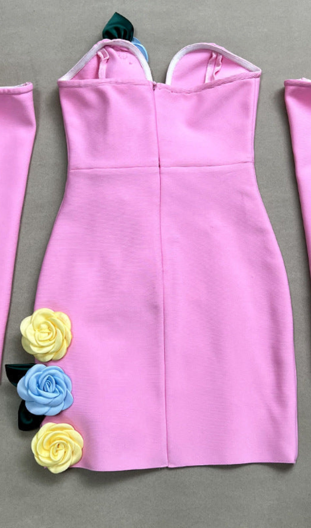 AIIZIE EIGRA 3D FLOWER TUBE TOP MINI DRESS - product image