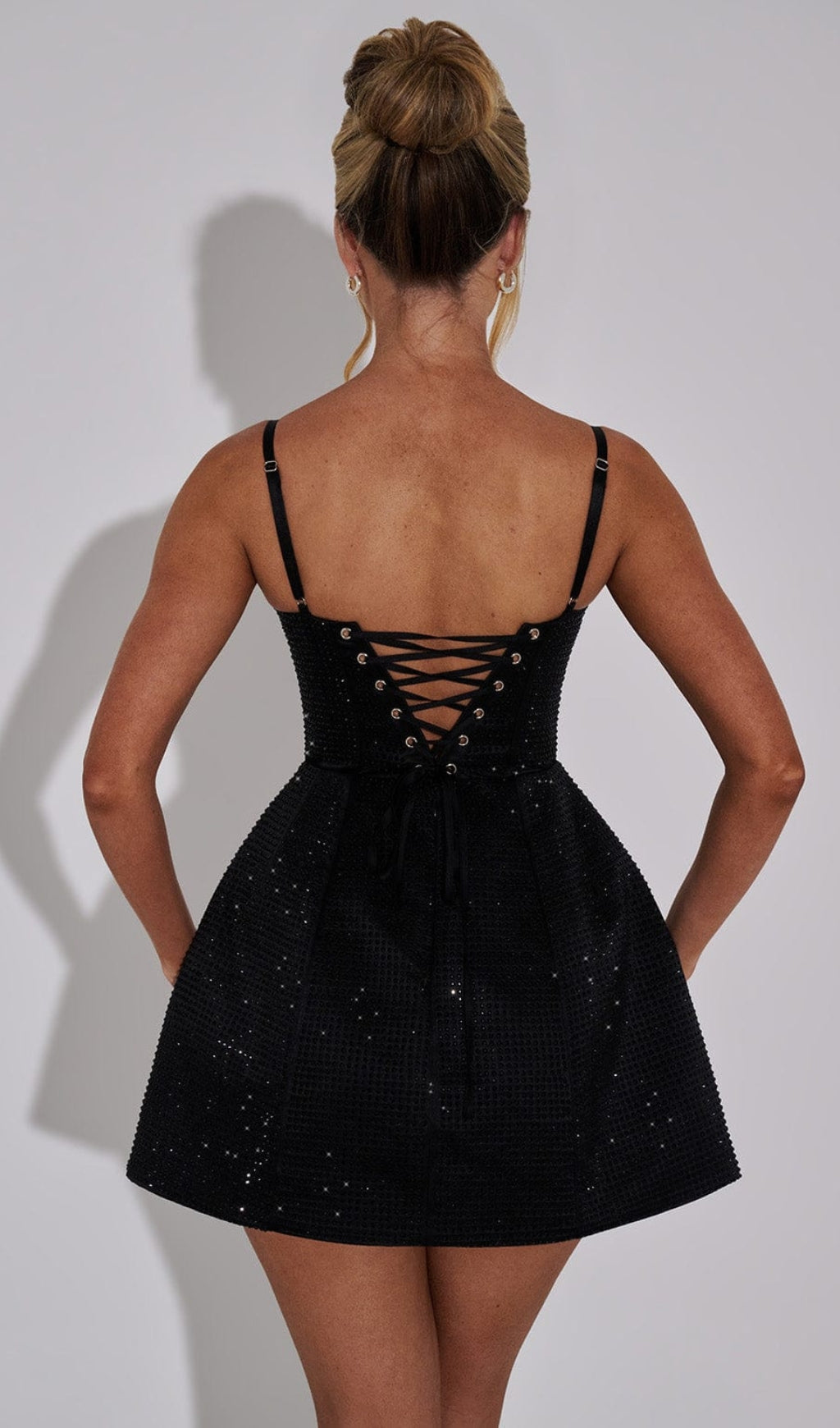 AIIZIE EMMA MINI DRESS - BLACK - product image