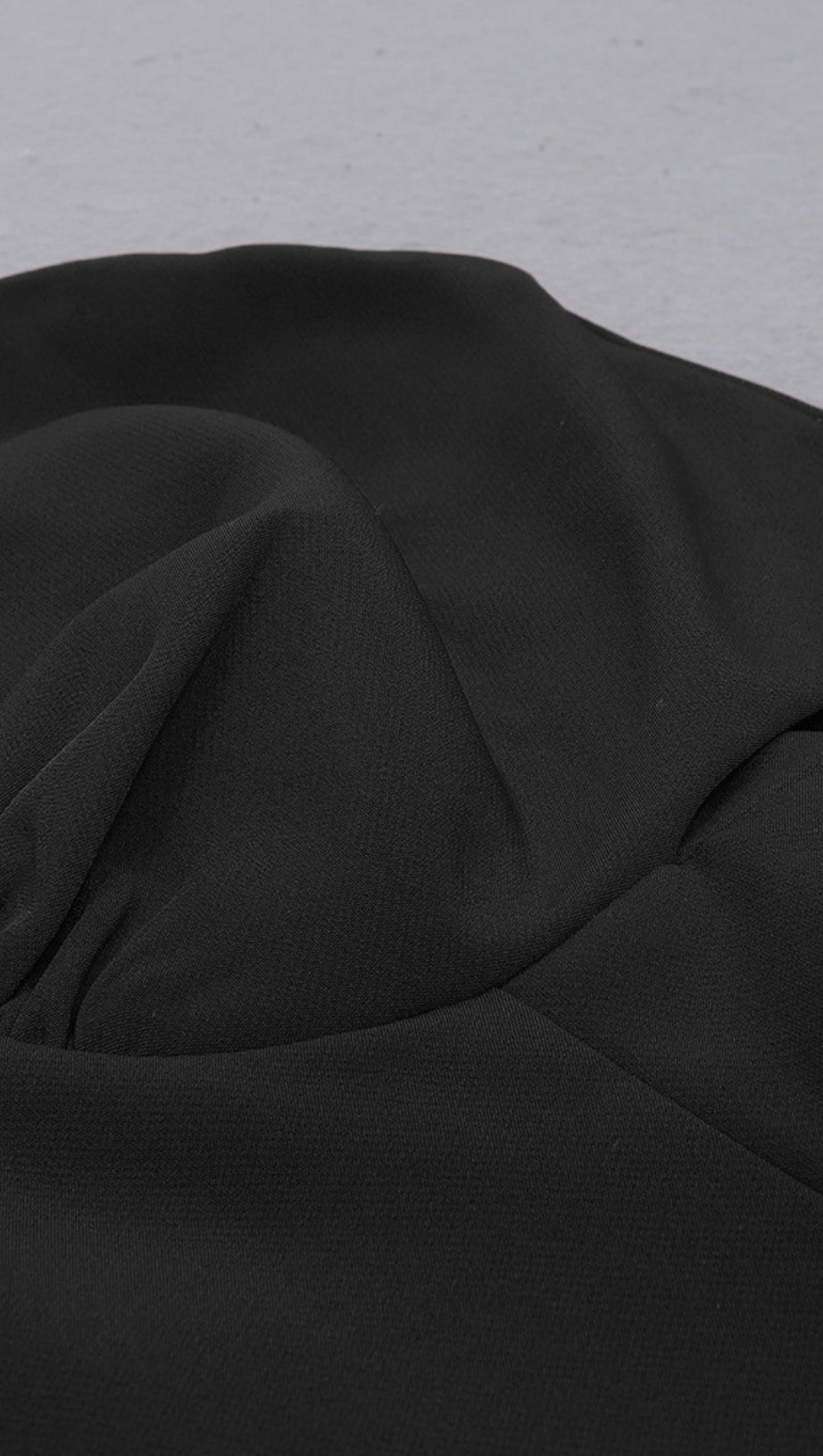 V - NECK SHORT - SLEEVE FIT - AND - FLARE DRESS IN BLACK