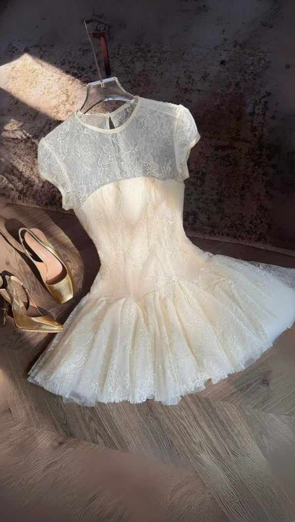 AIIZIE SARAH LACE MINI DRESS - product image