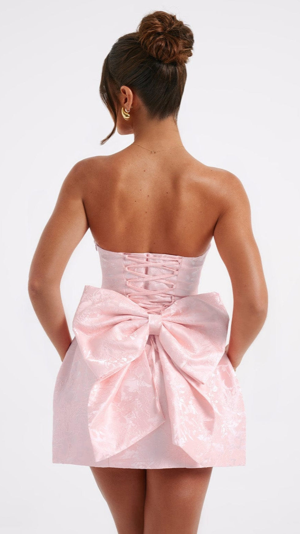 AIIZIE ELENORA MINI DRESS - BLUSH - product image