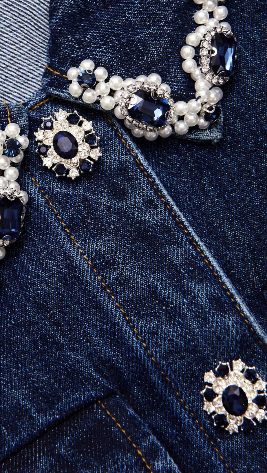 BLUE DENIM SLEEVELESS MINI DRESS