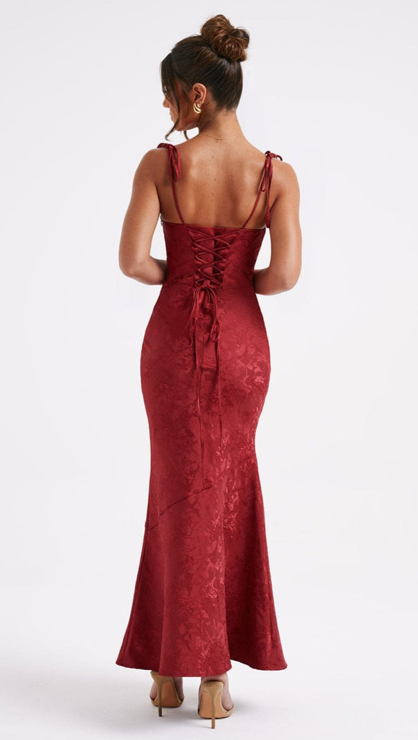 AIIZIE WHITNEY MAXI DRESS - RED - product image
