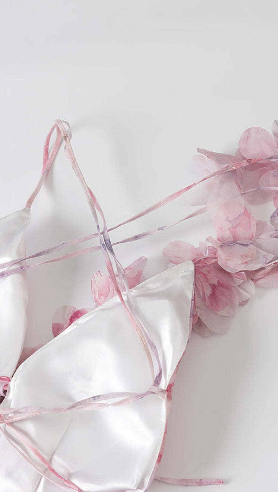 HELEN 3D FLOWER CHIFFON RUFFLE MINI DRESS IN PINK