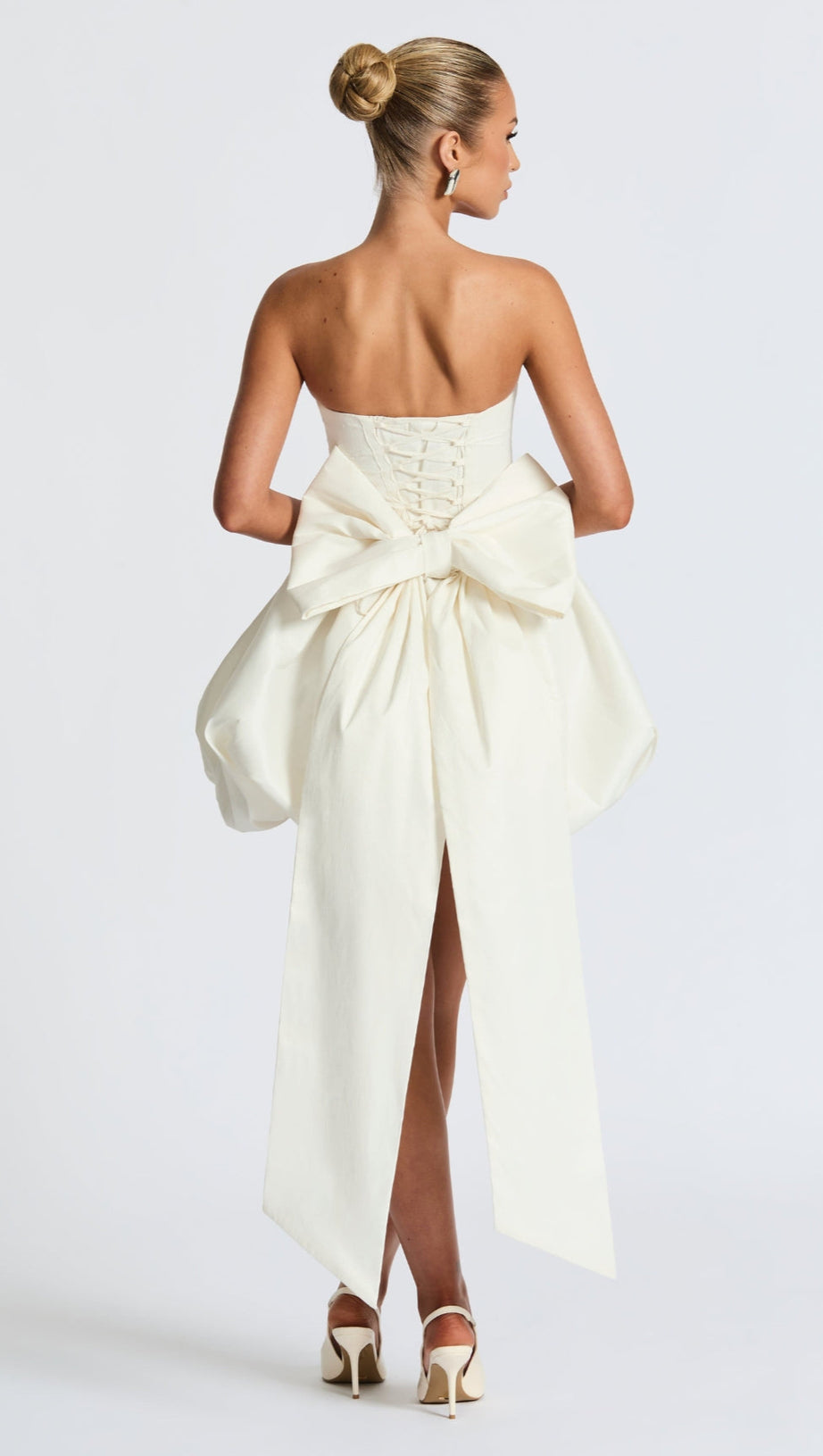 LOTUS MINI DRESS - IVORY