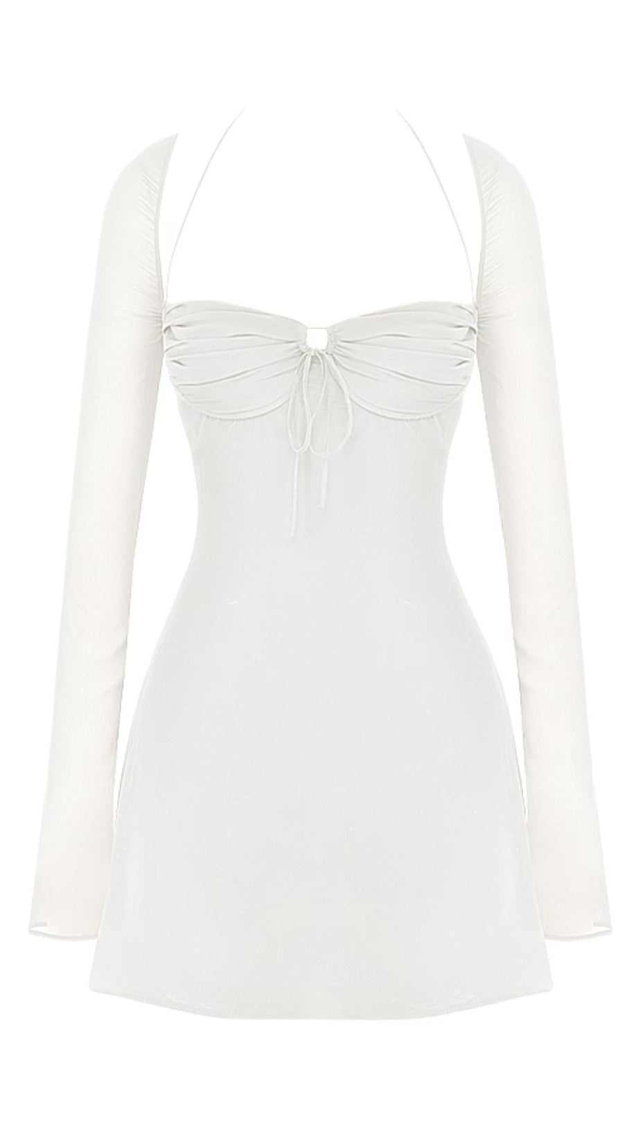APRICOT CRYSTAL SATIN LACE CUTOUT MIDI DRESS