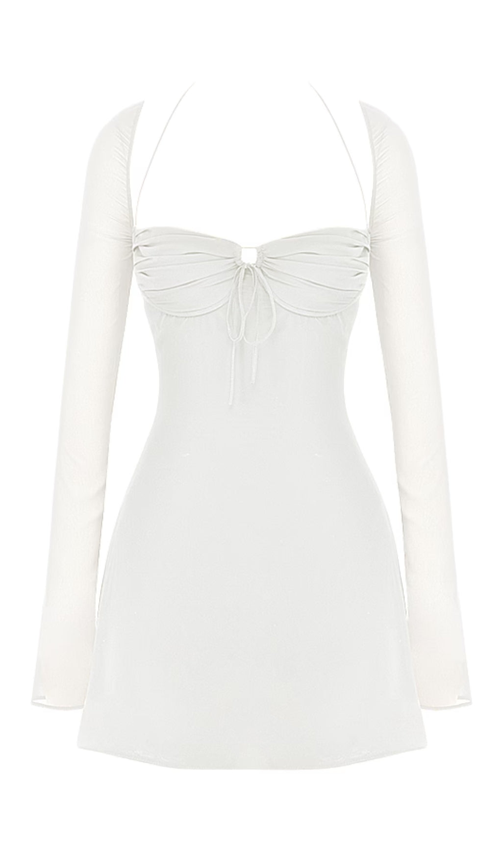 APRICOT CRYSTAL SATIN LACE CUTOUT MIDI DRESS