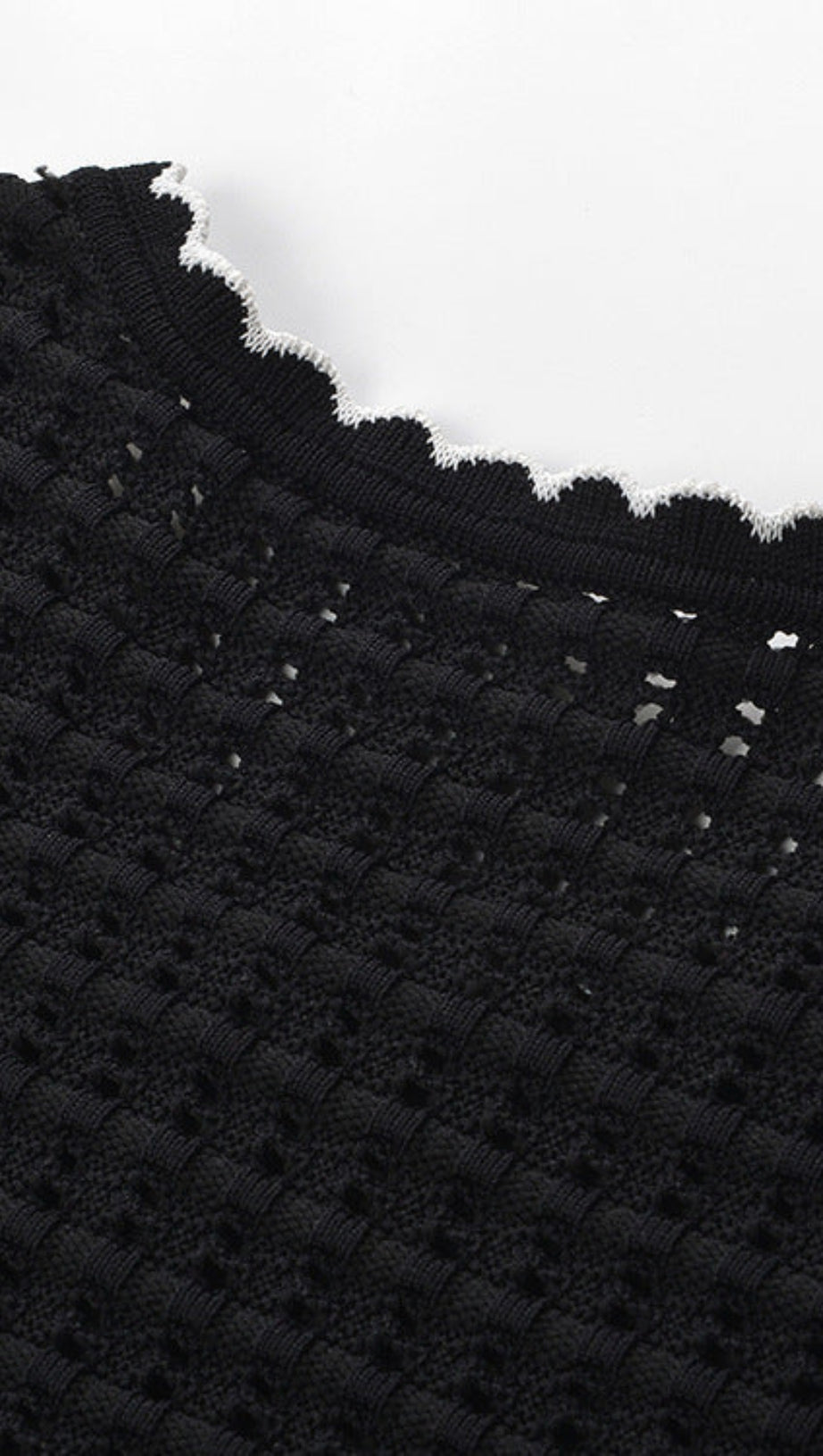 MINI ABITO SIMONA IN MAGLIA CAVA NERO