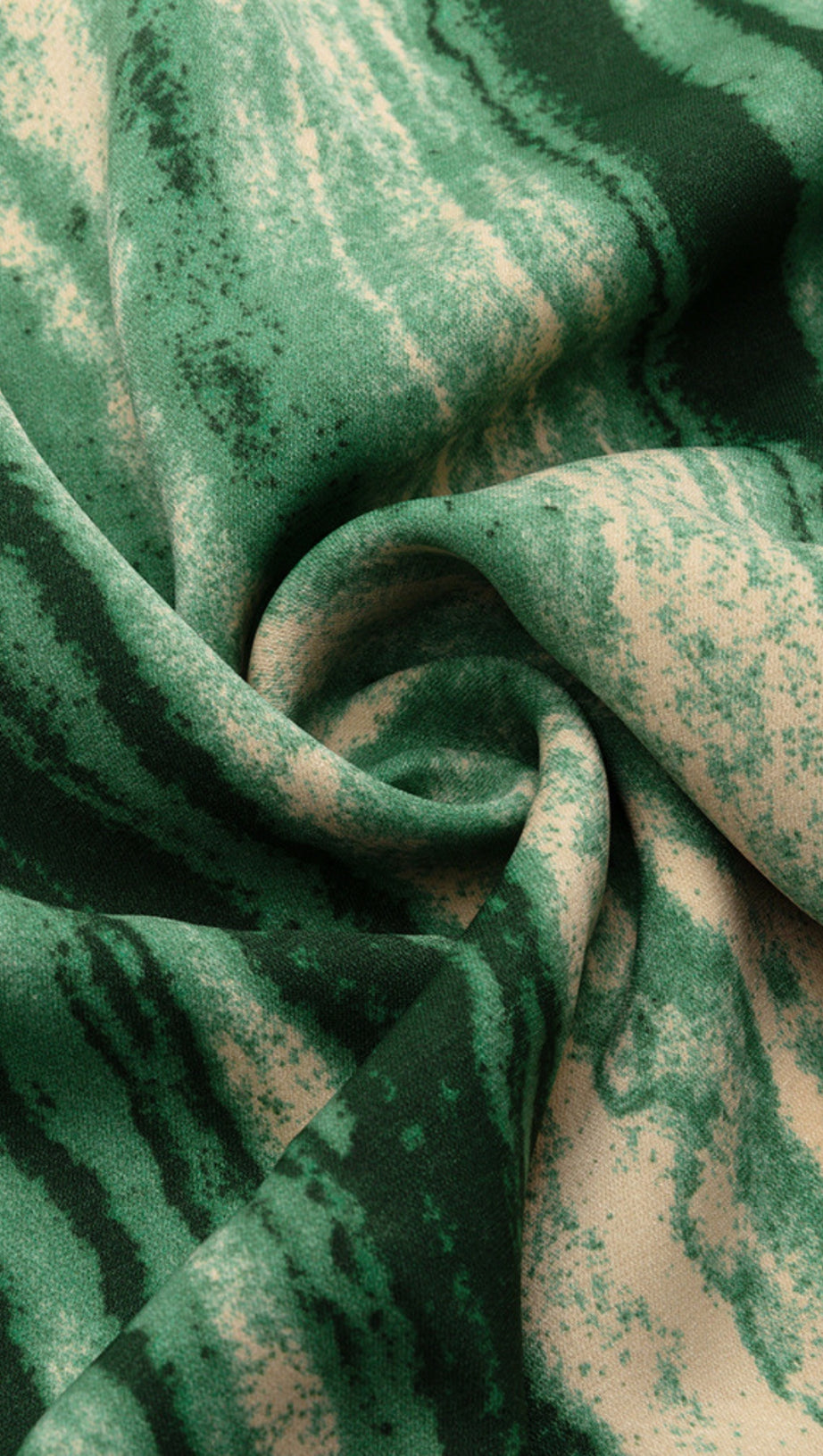 STRIPED CUTOUT ONE - SHOULDER MIDI DRESS IN GREEN