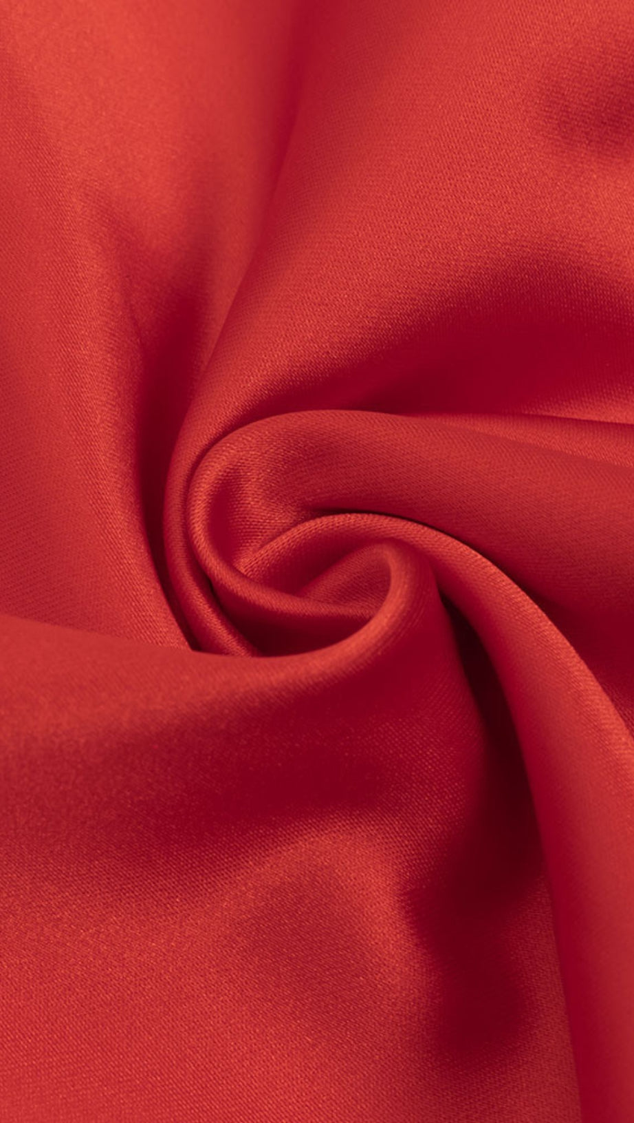 SPAGHETTI - STRAP OFF - SHOULDER SLIT MIDI DRESS IN RED