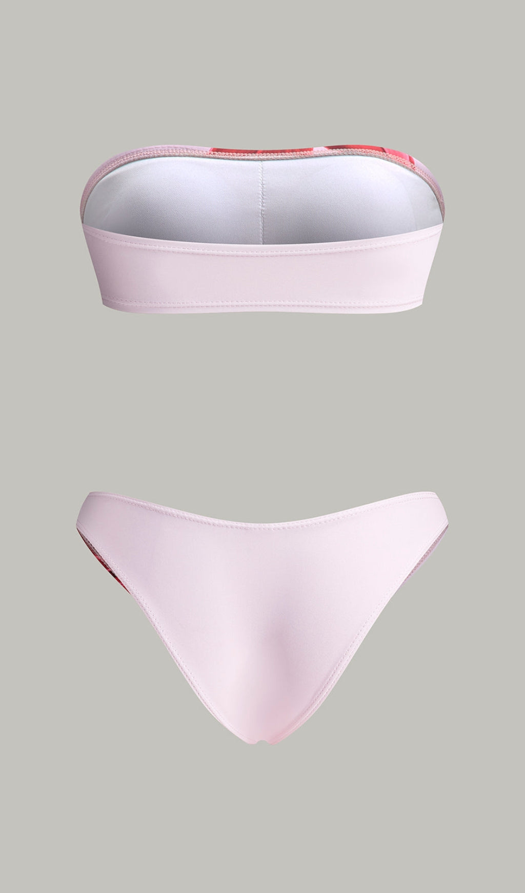 FLORAL PRINTED BIKINI BANDEAU AND CHIC PAREO SKIRT