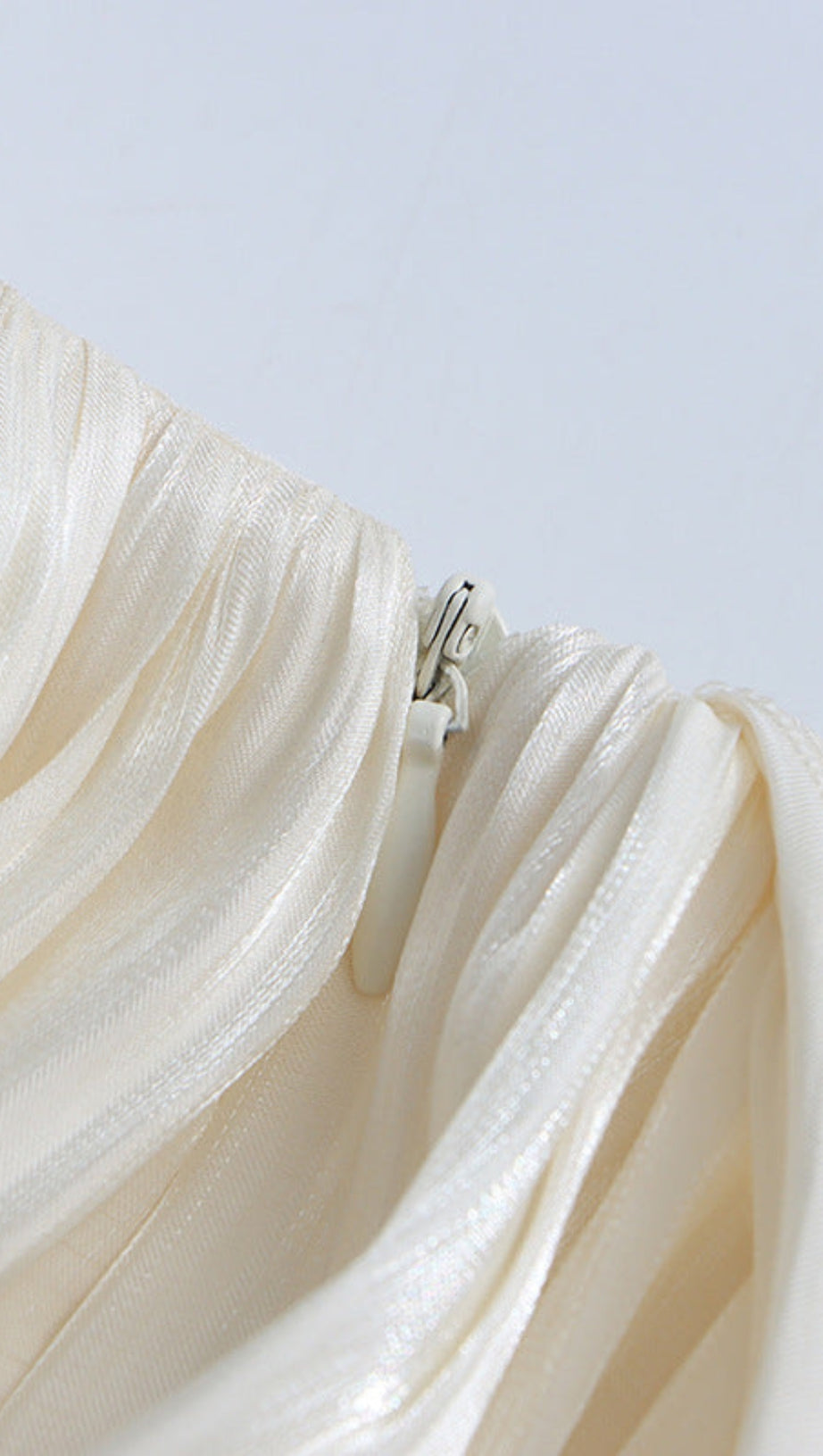 MINI ABITO DRAPPEGGIATO PLISSETTATO CORNELIA ALBICOCCA