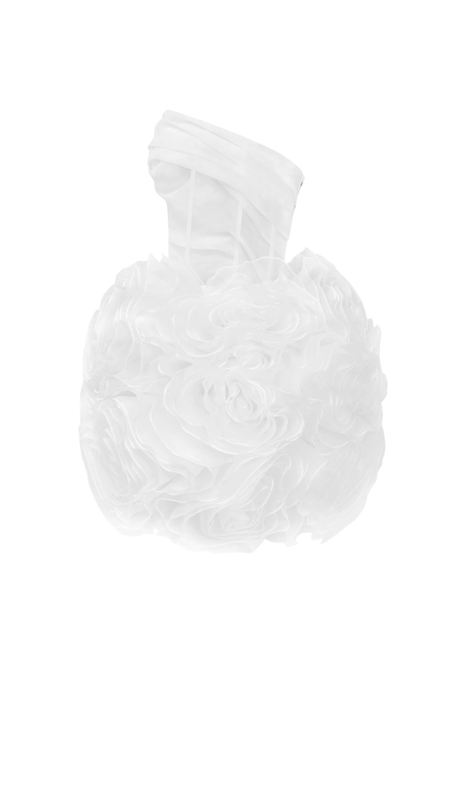 MINI ABITO BIANCO IN ORGANZA CON APPLICAZIONI GEORGIA