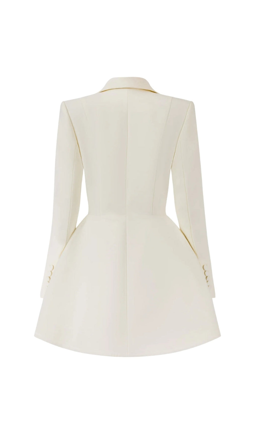 AIIZIE DARLENE A-LINE BLAZER MINI DRESS IN BEIGE - product image