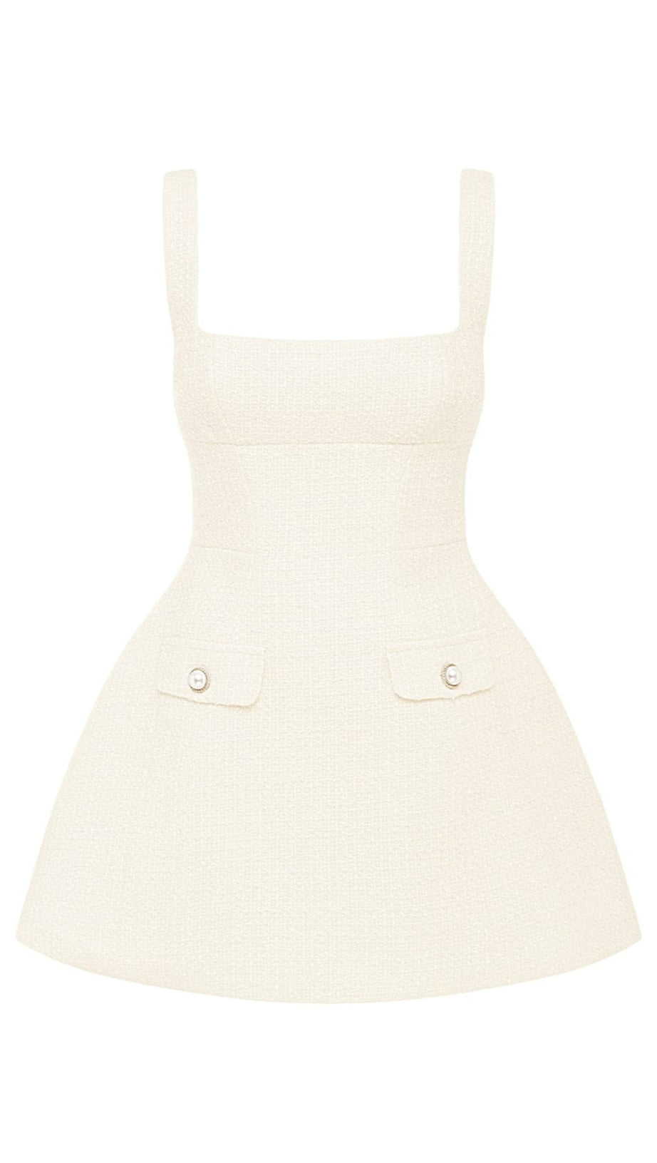 BESSIE MINI DRESS - IVORY