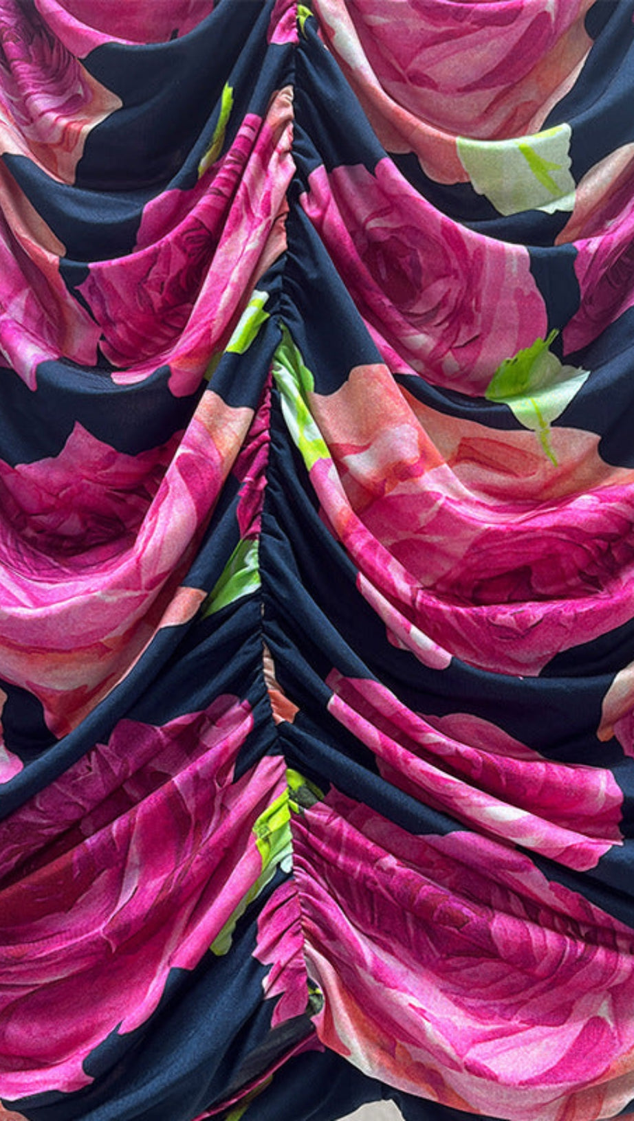 DENISE MINI ABITO FLOREALE CON RUCHES VIOLA